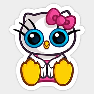 Hell-OWL_kitty Sticker